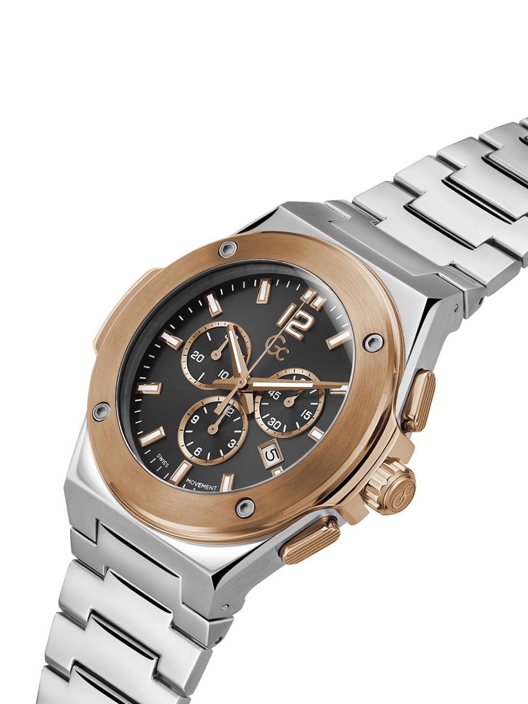 Buy Guess Collection Round 44mm Black Dial Analog Men Watch
