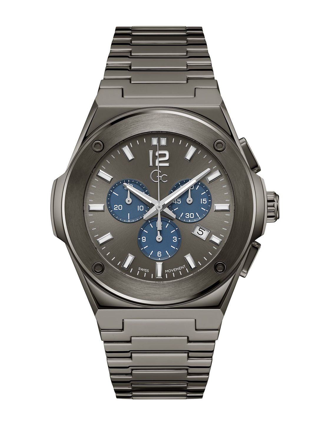Buy Guess Collection Round 44mm Black Dial Analog Men Watch