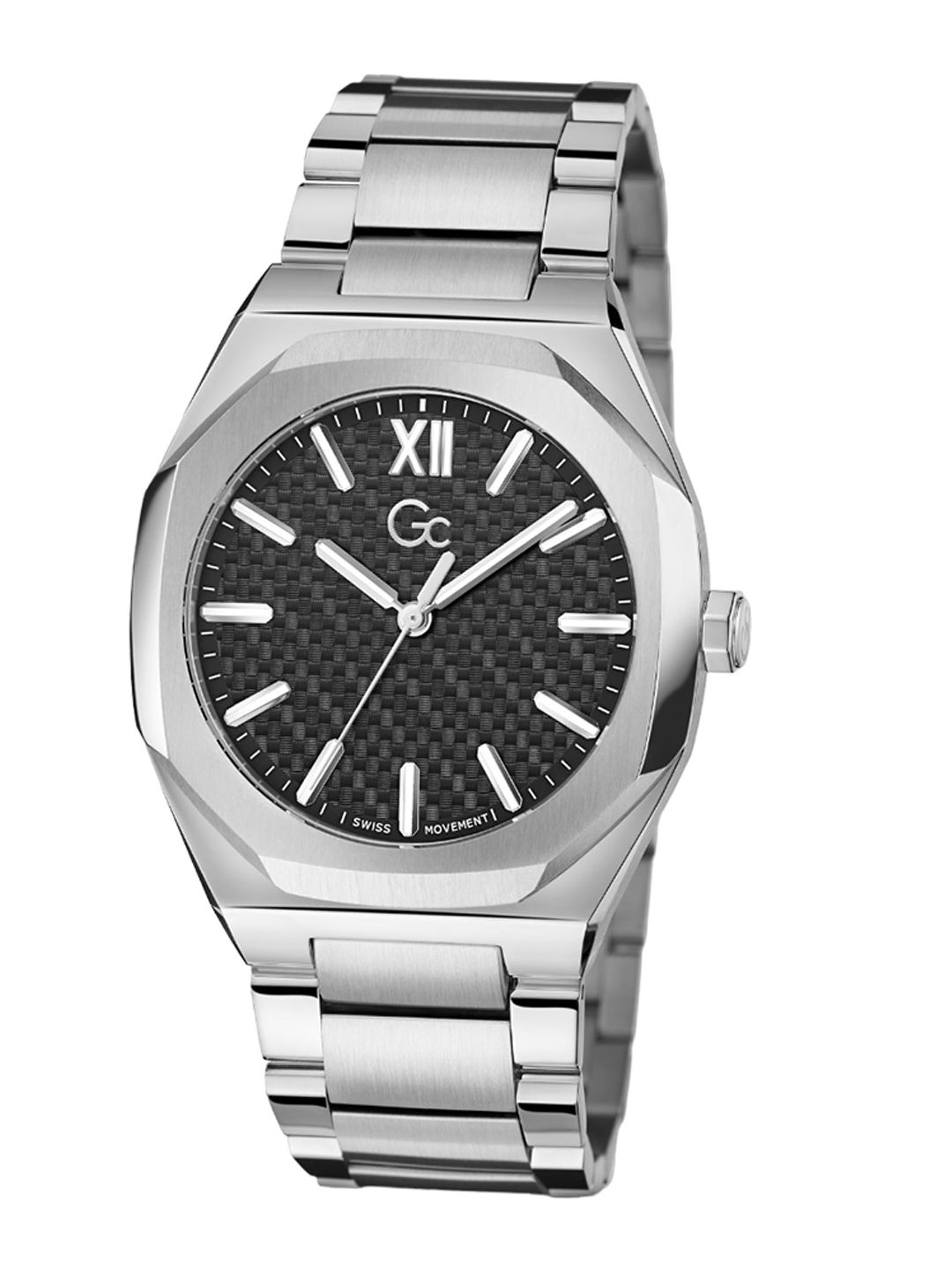 Buy GC GUESS COLLECTION Coussin Sleek Black Dial Men Quartz Analog