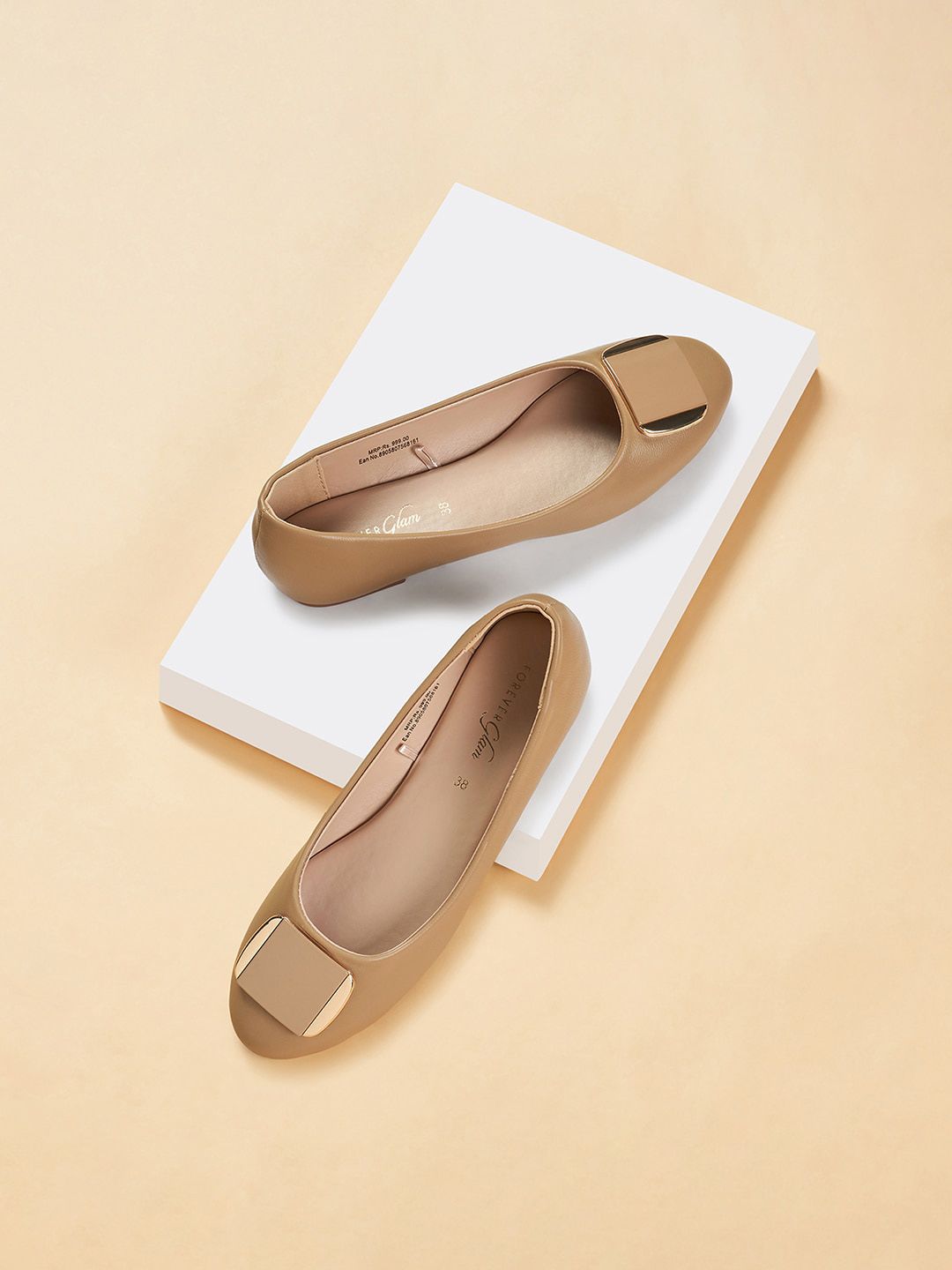 Forever Glam by Pantaloons Round Toe Embellished Ballerinas