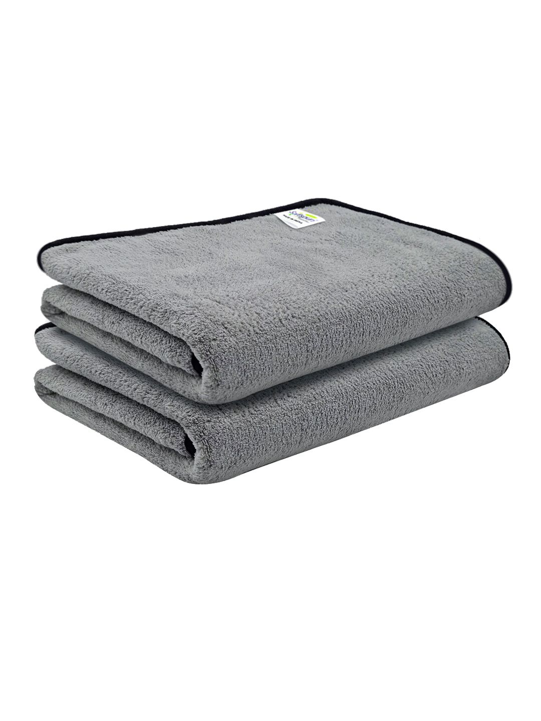 Softspun Microfiber 300GSM Lint Free 2PCs Adult Regular Bath Towel-47x24In