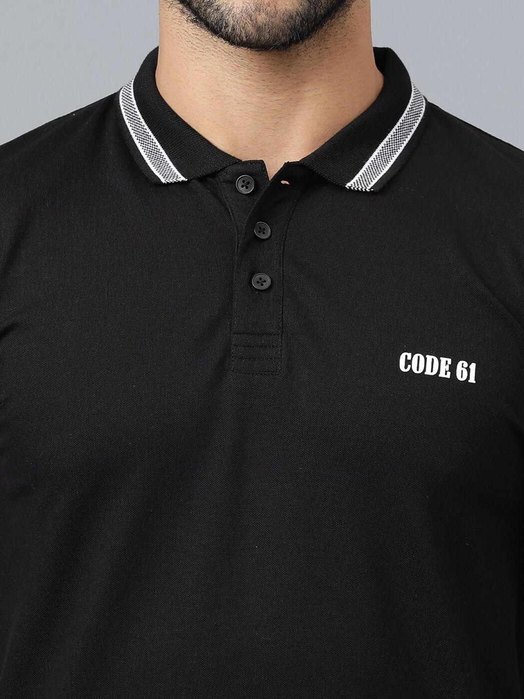 Buy Code 61 Coolmax Polo Collar Slim Fit T-shirt - Tshirts for Men
