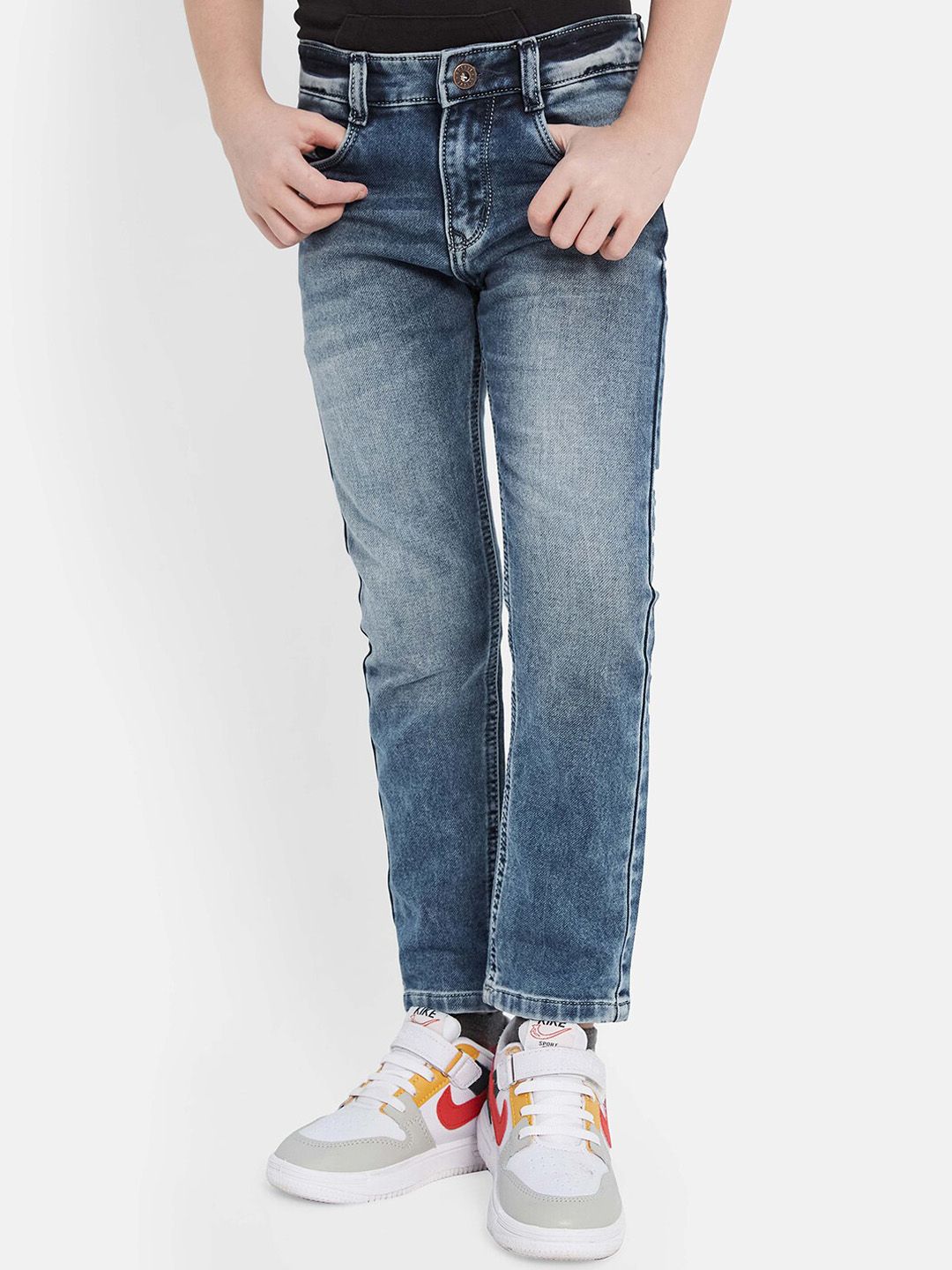 Octave Boys Heavy Fade Clean Look Stretchable Jeans