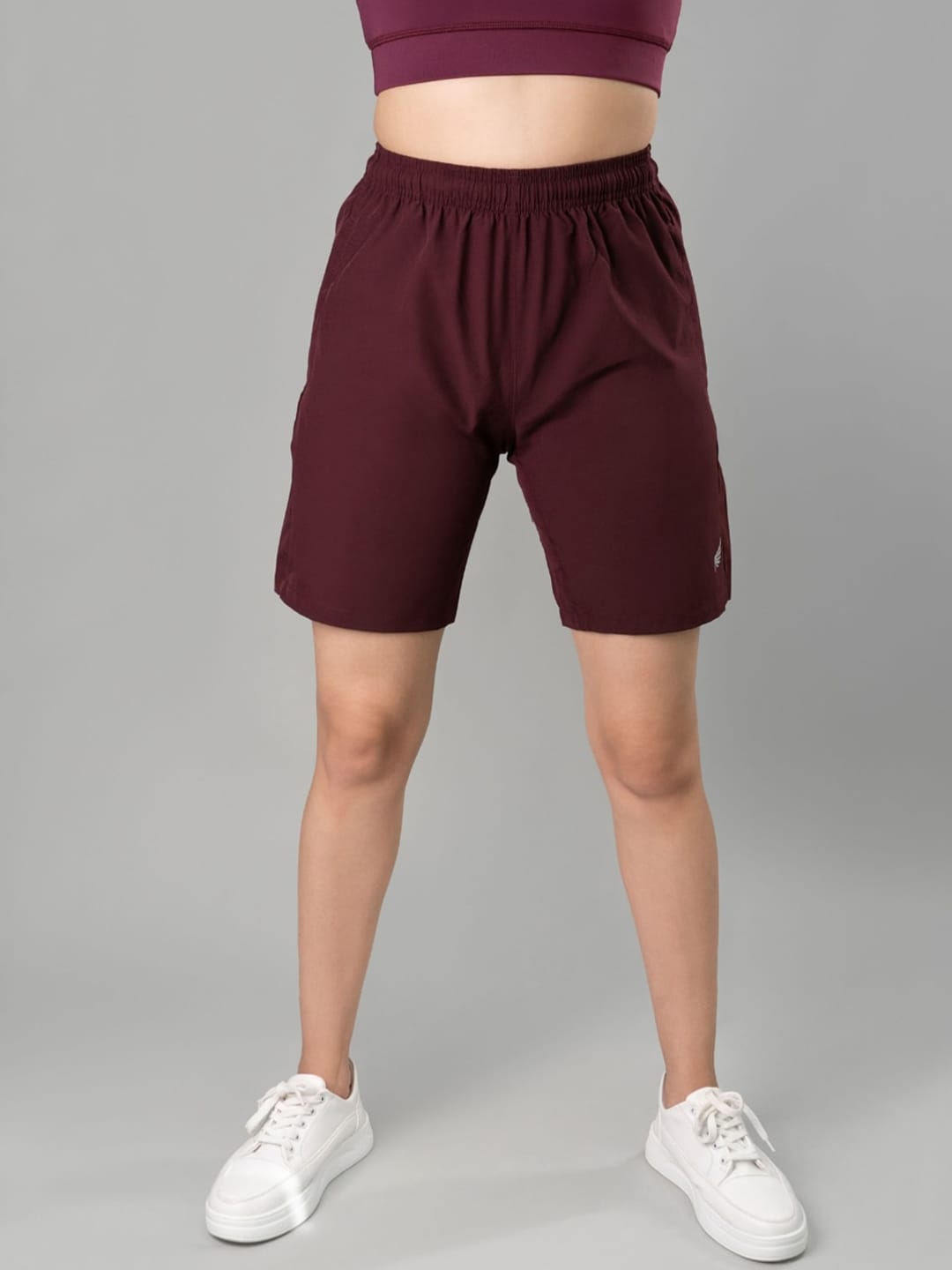 FLURR Women Mid-Rise Sports Shorts Price in India