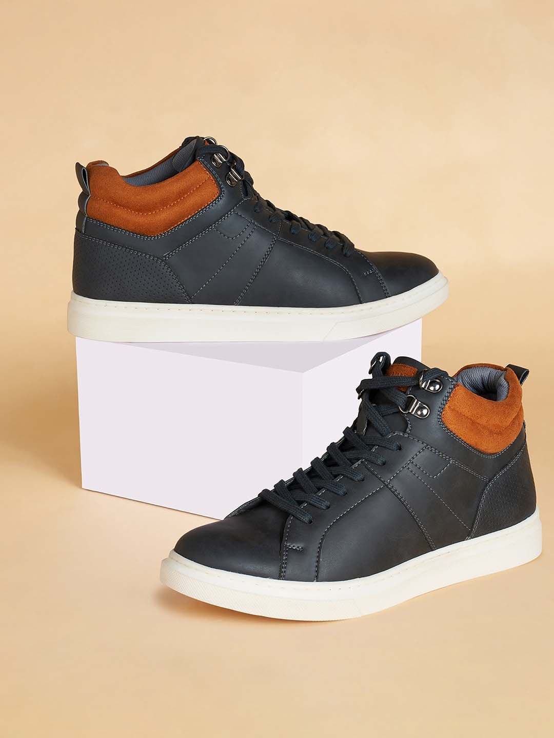 BYFORD by Pantaloons Men Mid Top Perforations Sneakers