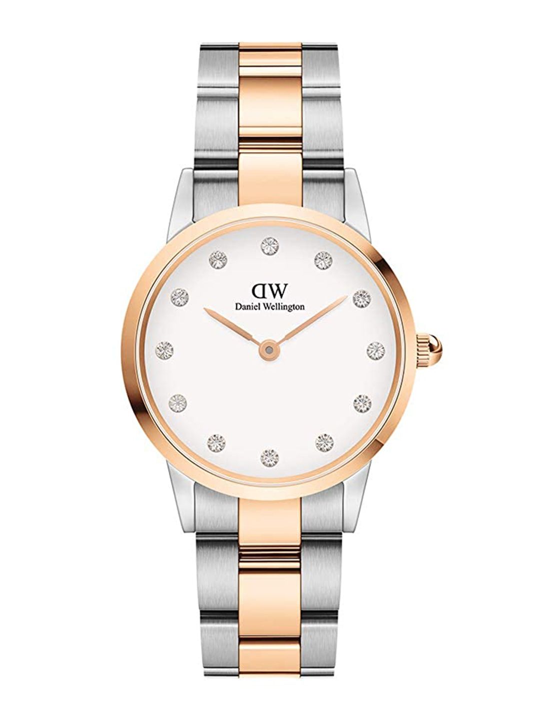 Daniel Wellington Daniel Wellington Women Iconic Link Lumine Embellished Dial Analogue Watch DW00100359K