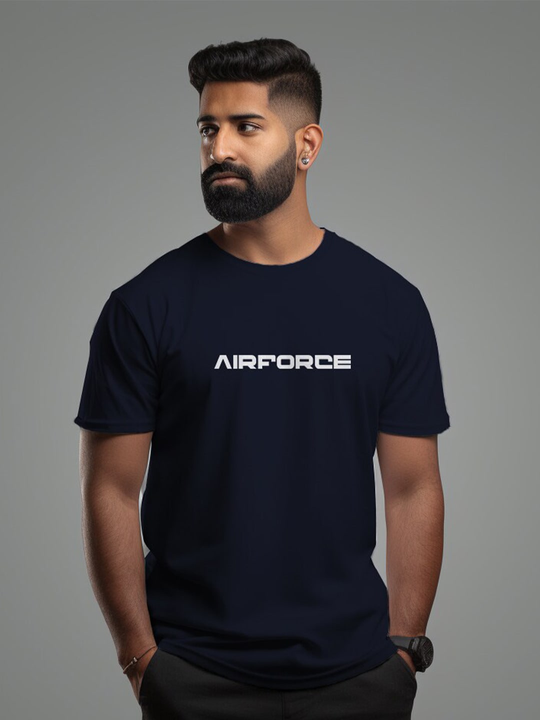 Aero Armour Unisex Airforce Pride Printed Pure Cotton T-shirt Price in India