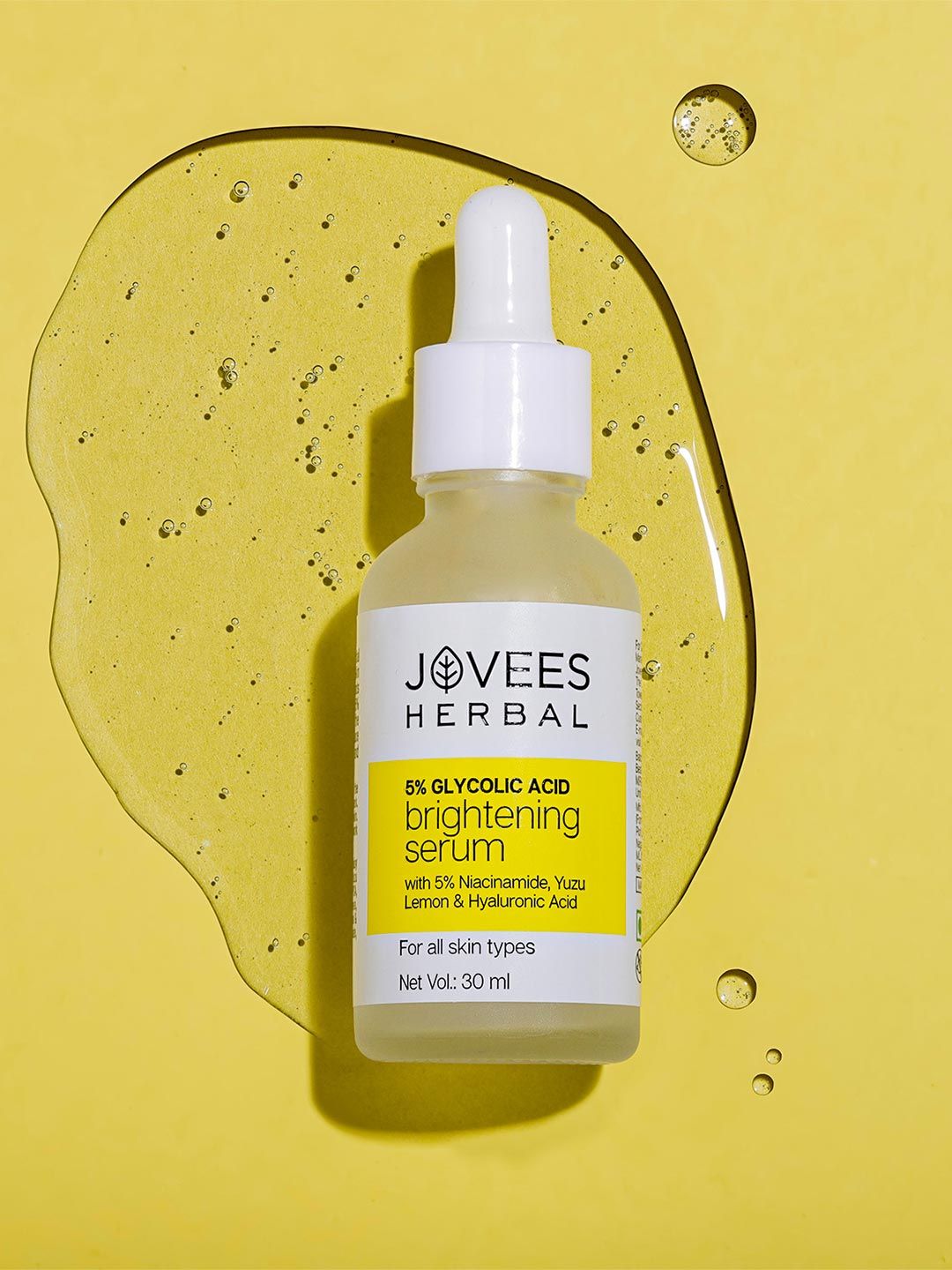 Jovees 5% Glycolic Acid Brightening Skin Serum - 30ml