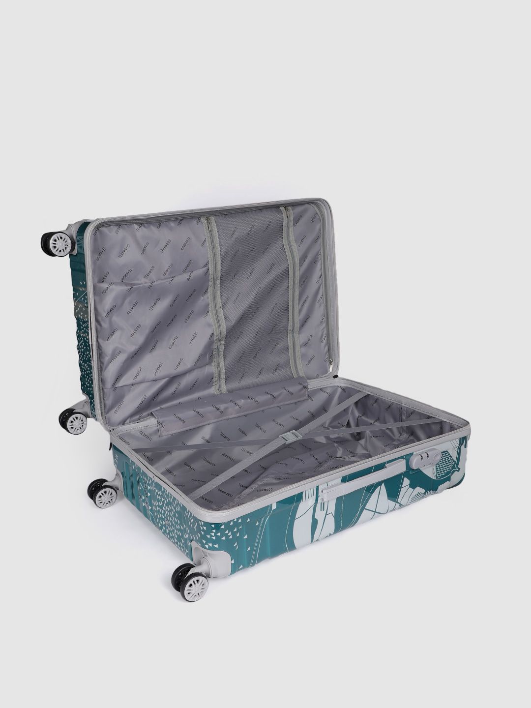 Buy Teakwood Leathers Set of 3 Map 360 Degree Rotation Hard-Sided