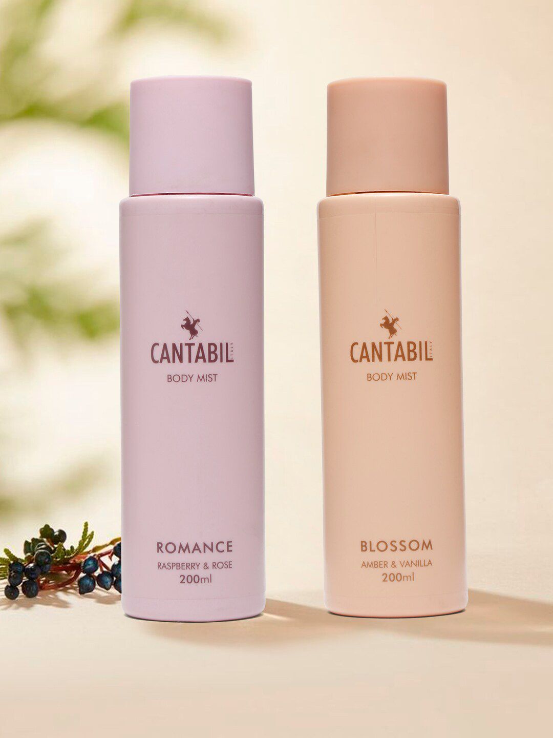 Cantabil Romance & Blossom 2Pcs Long Lasting Body Mist - 200ml Each