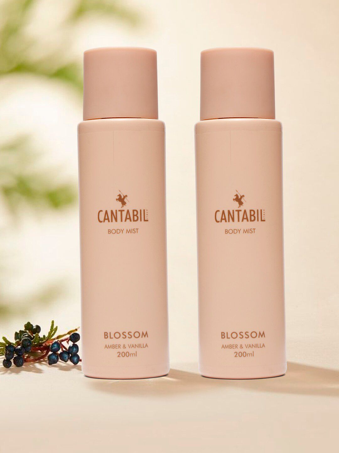 Cantabil Set of 2 Blossom Amber & Vanilla Body Mist - 200ml Each