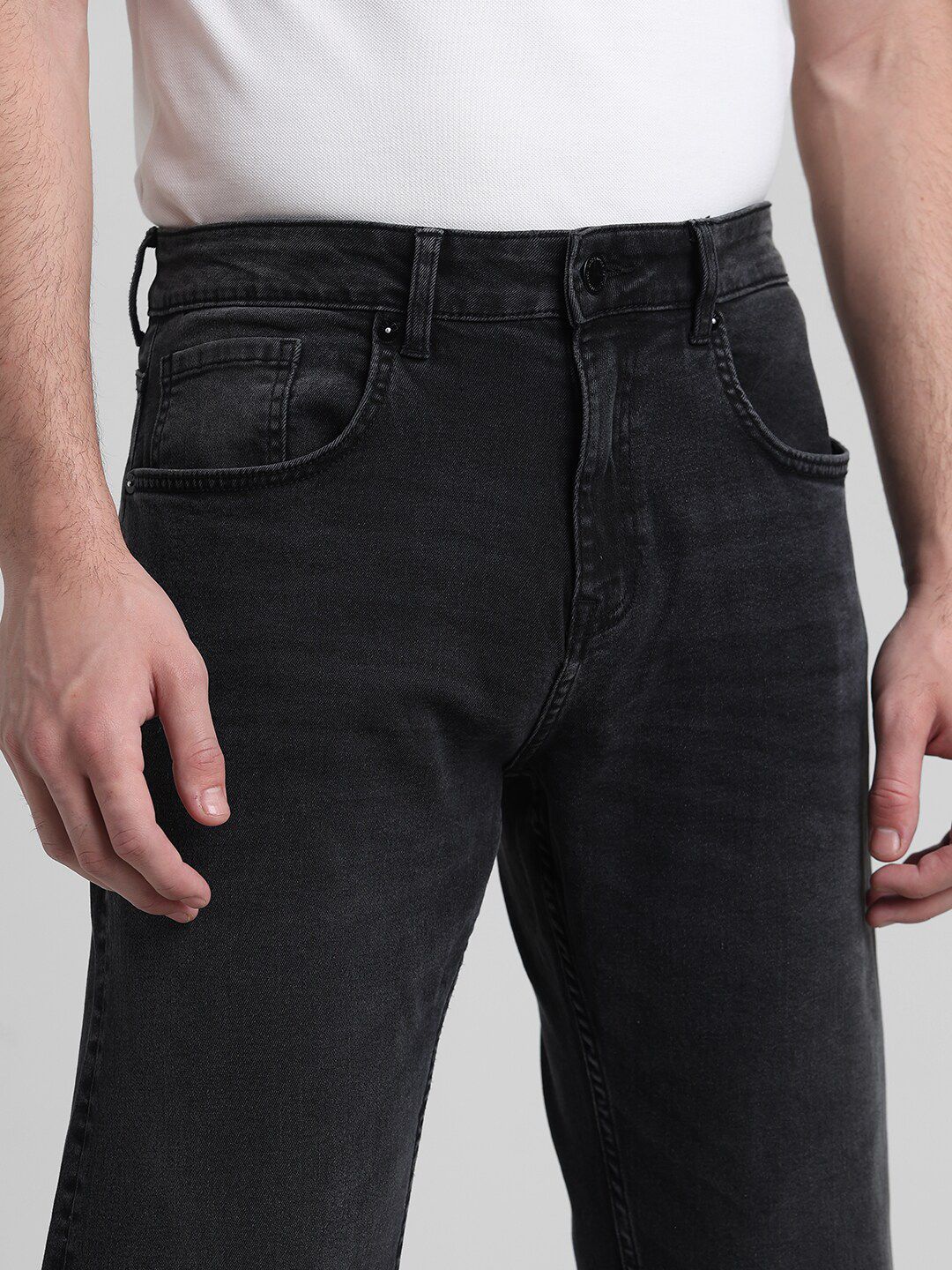 Mid-Rise Ray Bootcut Light Fade Stretchable Jeans