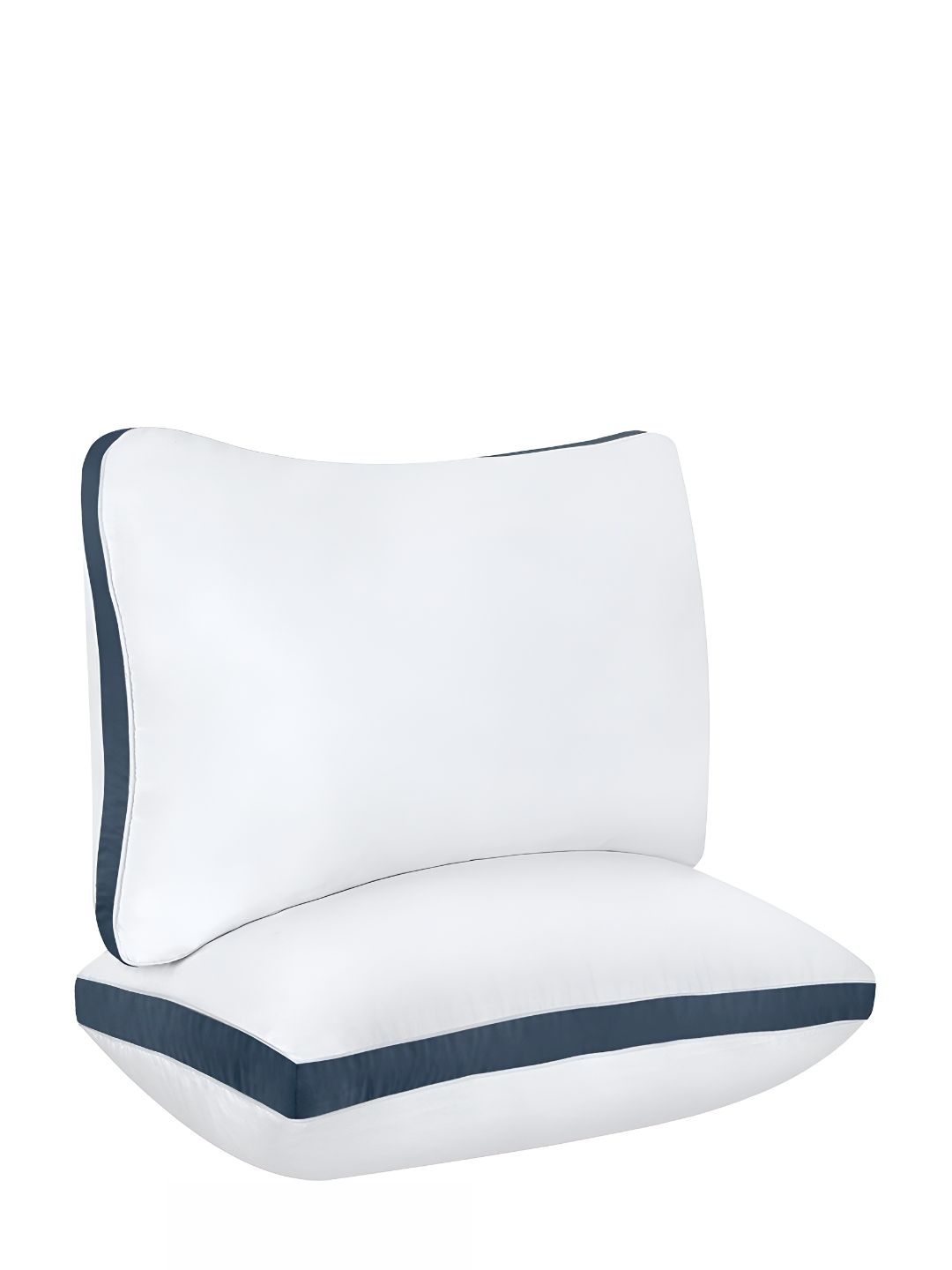 Mom's Moon White Solid Polyester Breathable Set of 2 Medium Fibre Sleep Pillow-40.64 x 60.96 x 12.7 cm