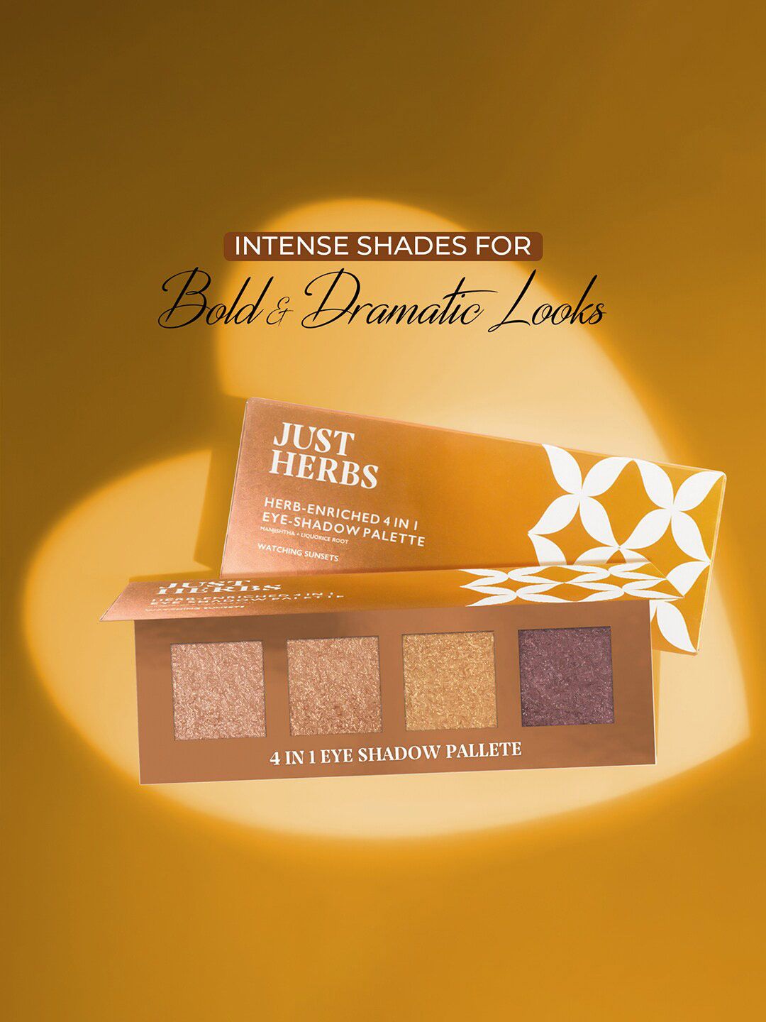 Just Herbs Herbs Enriched 4 In 1 Eye Shadow Palette - 4g - Watching Sunset