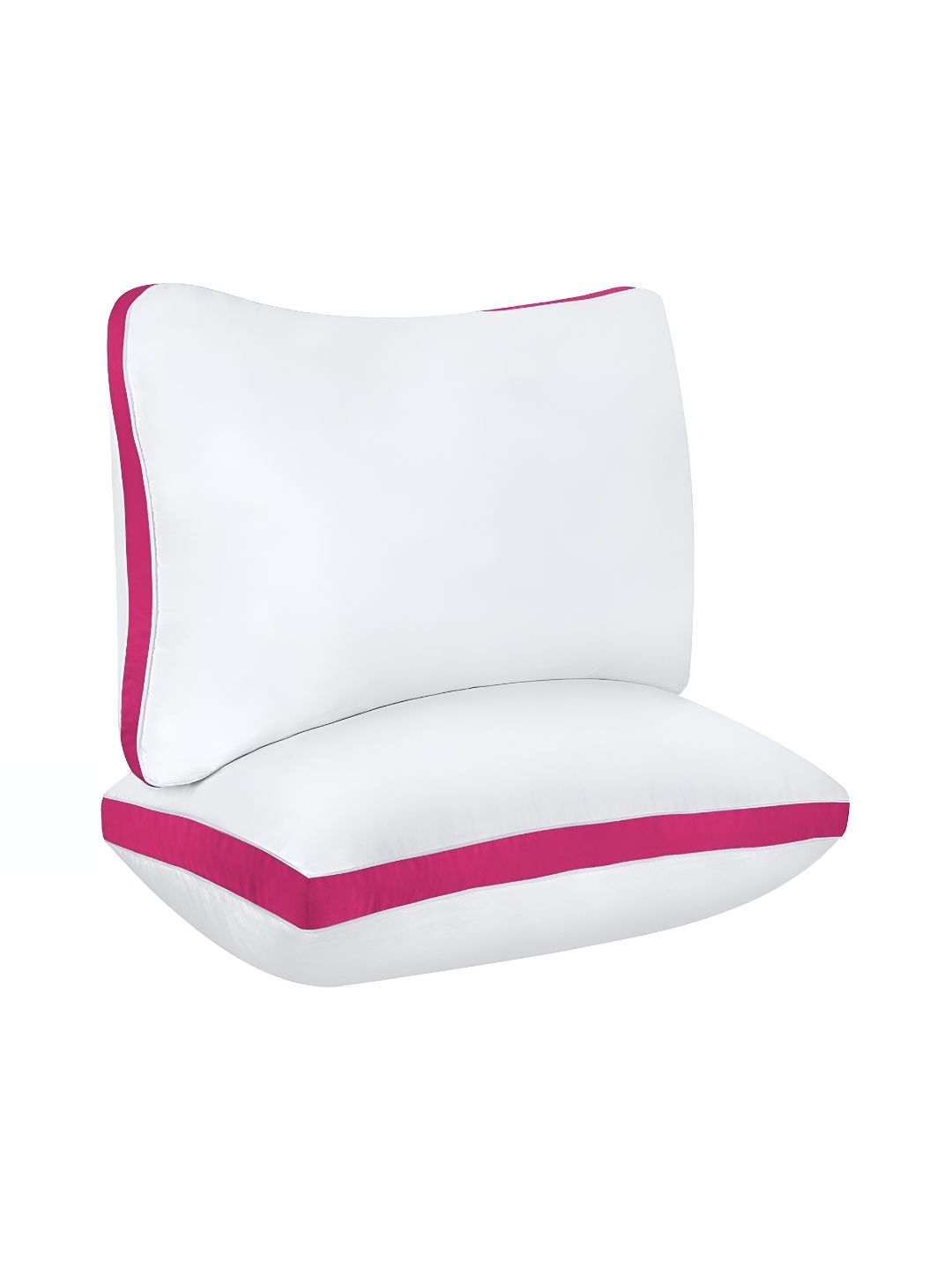 DADDY COOL White Solid Polyester Breathable Set of 2 Medium Fibre Sleep Pillow-40.64 x 60.96 cm