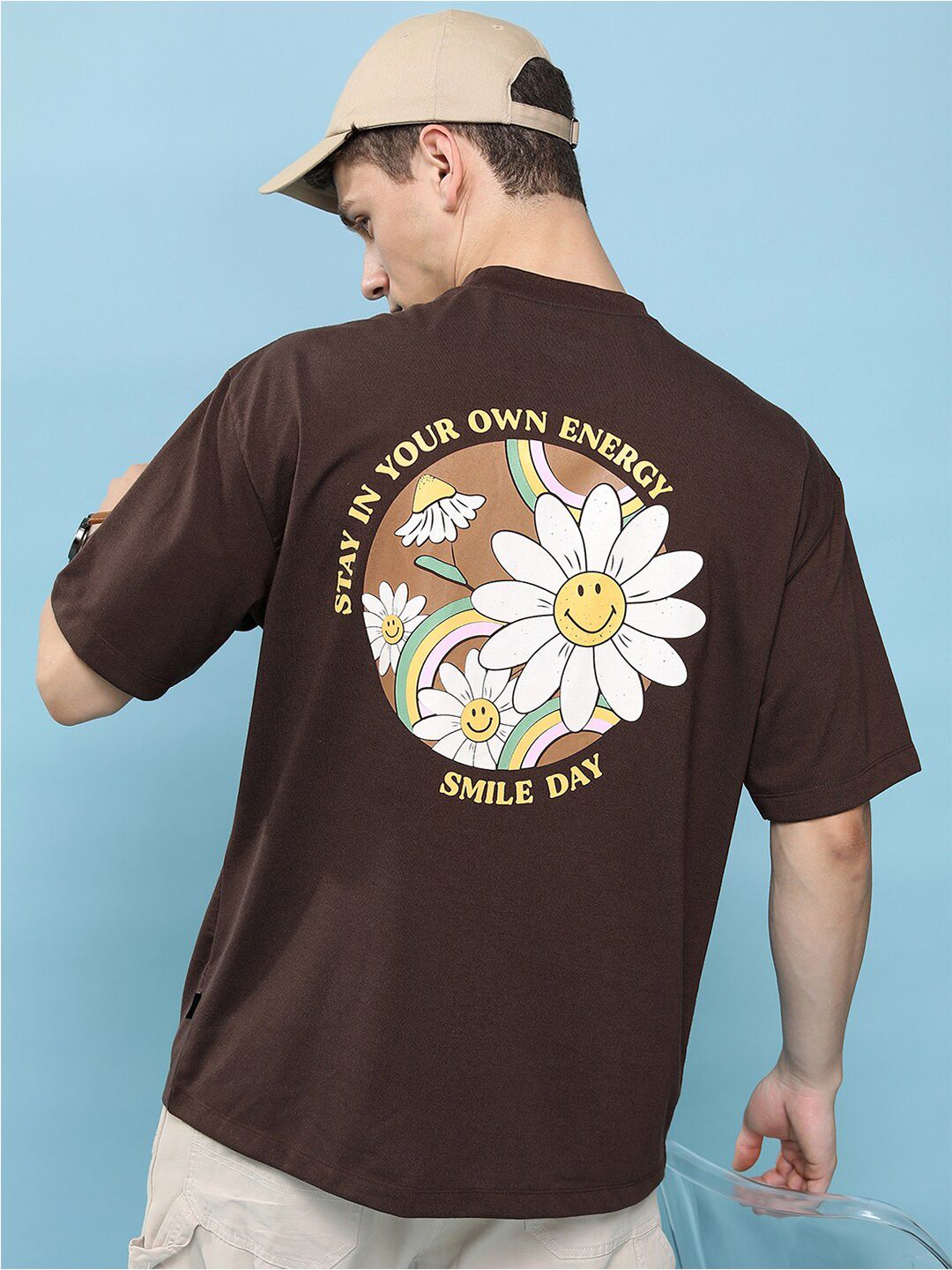 HIGHLANDER Graphic Printed Oversized T-shirt deal from myntra