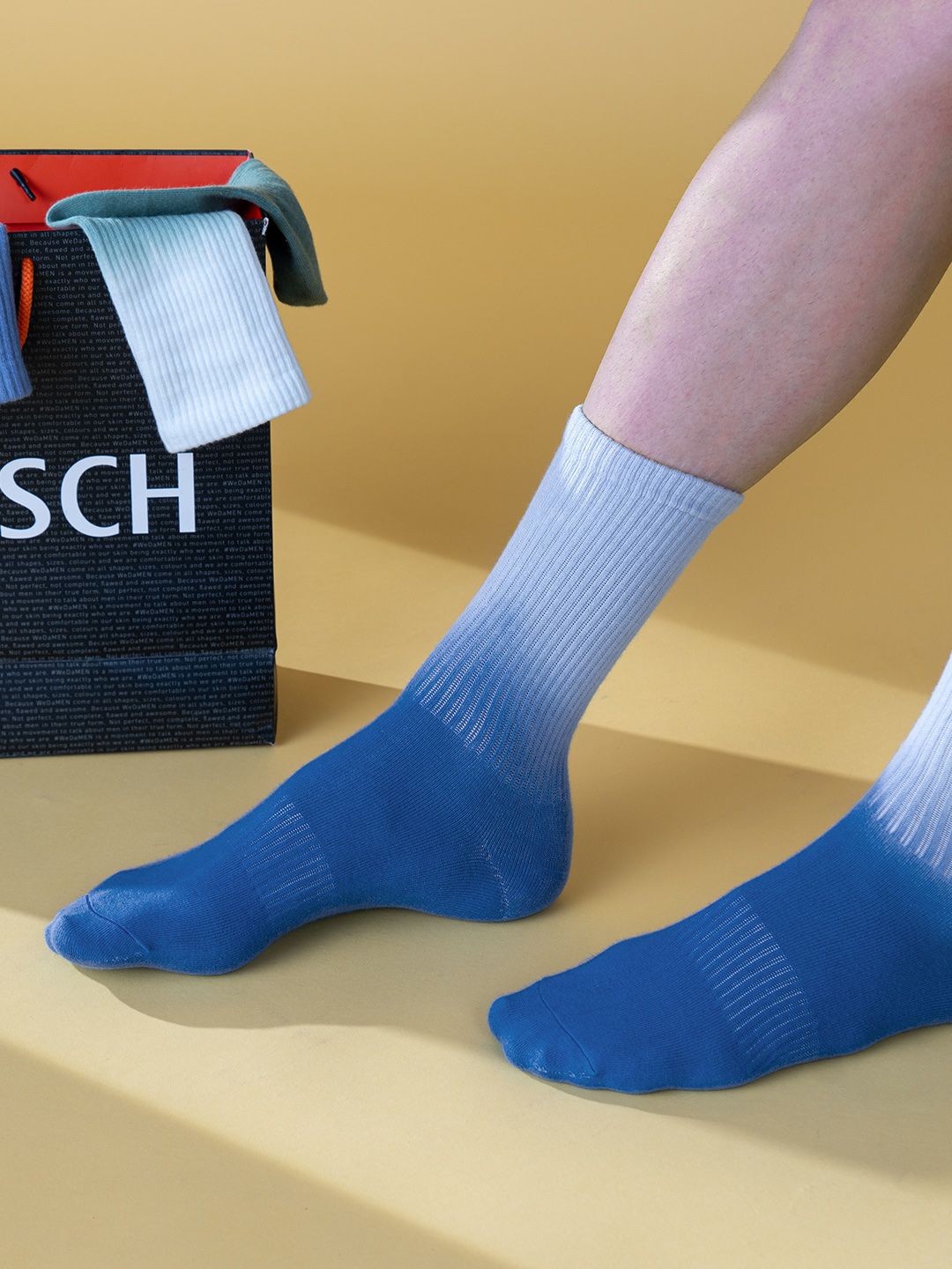 DAMENSCH Unisex Ribbed Calf-Length Socks