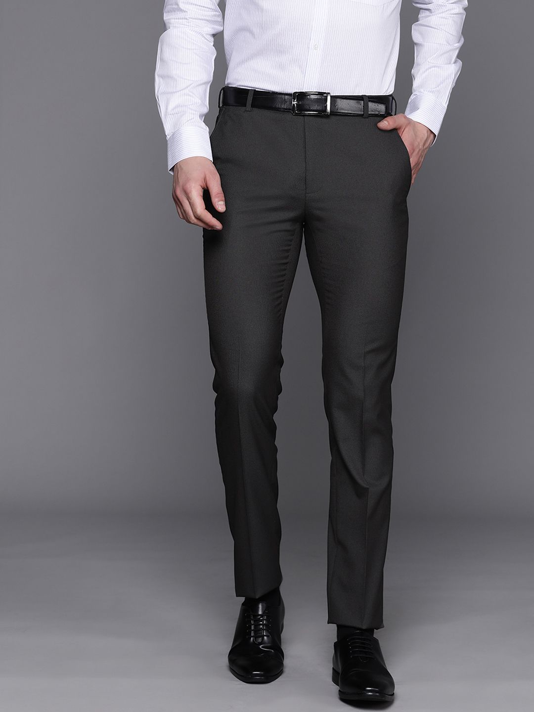 Raymond Men Slim Fit Formal Trousers