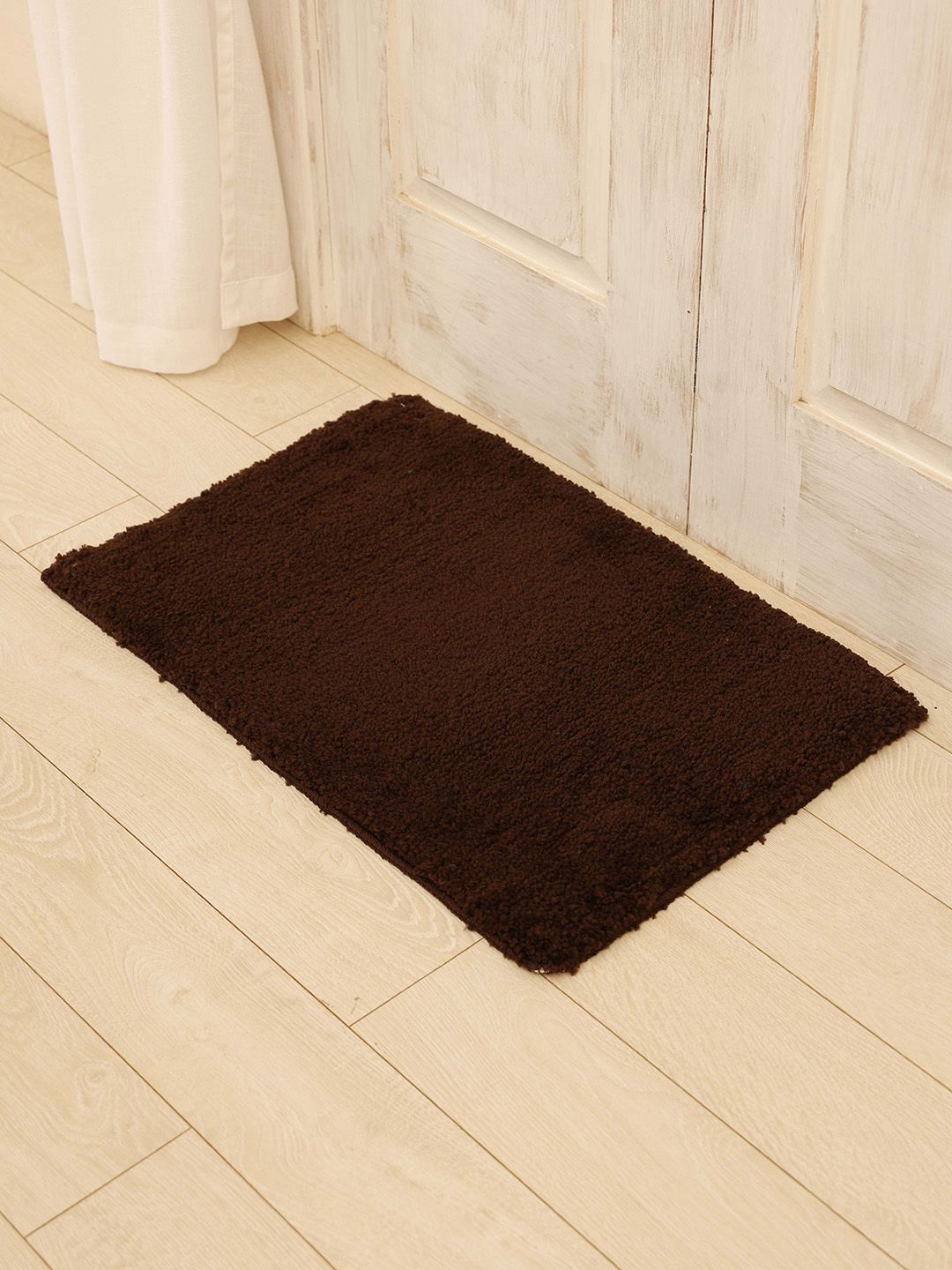 Ariana Brown Rectangular 1600 GSM anti Skid Bath Rug