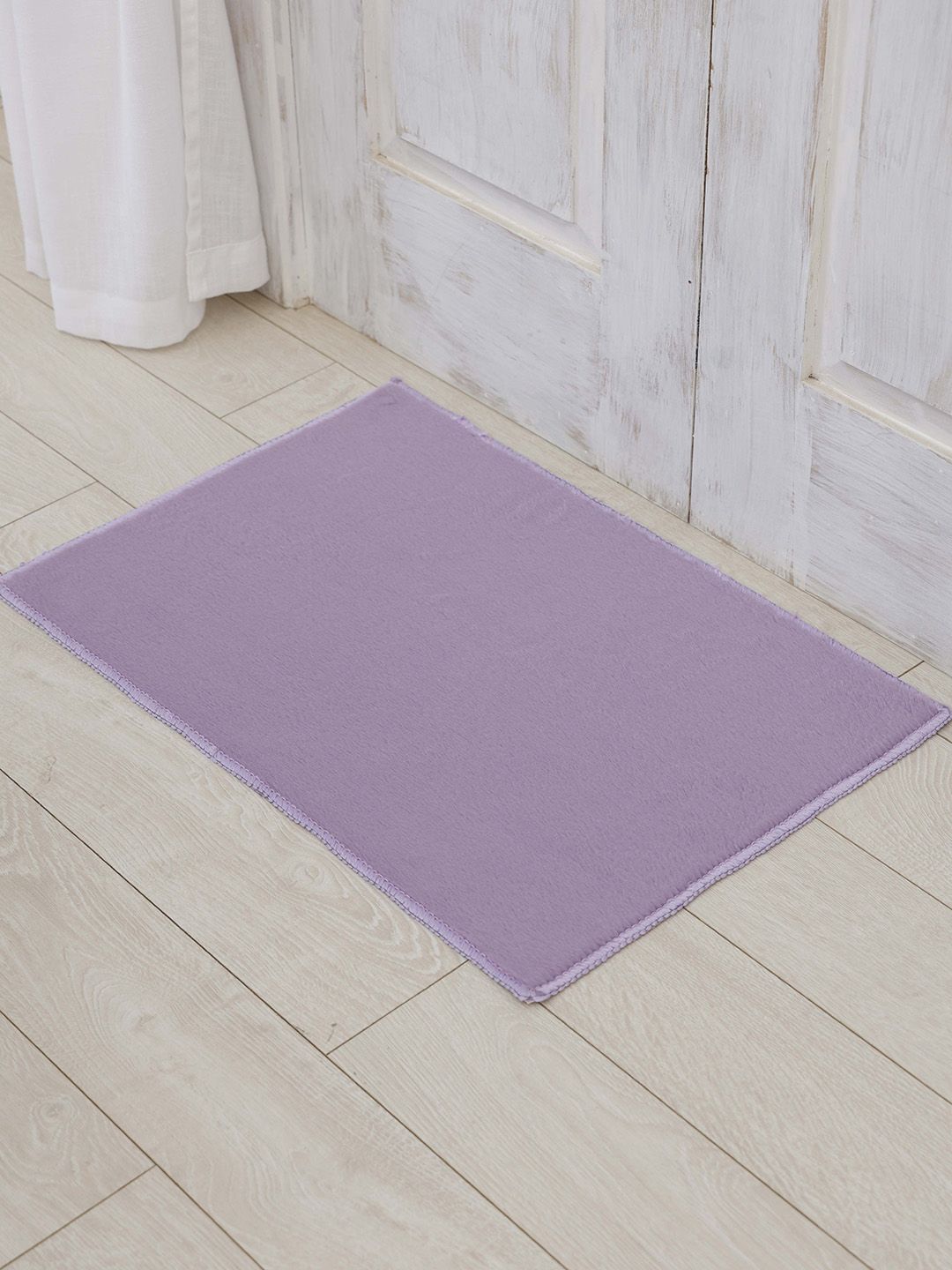 Ariana Lavender Rectangular Microfiber 1000 GSM Anti Skid Bath Rug