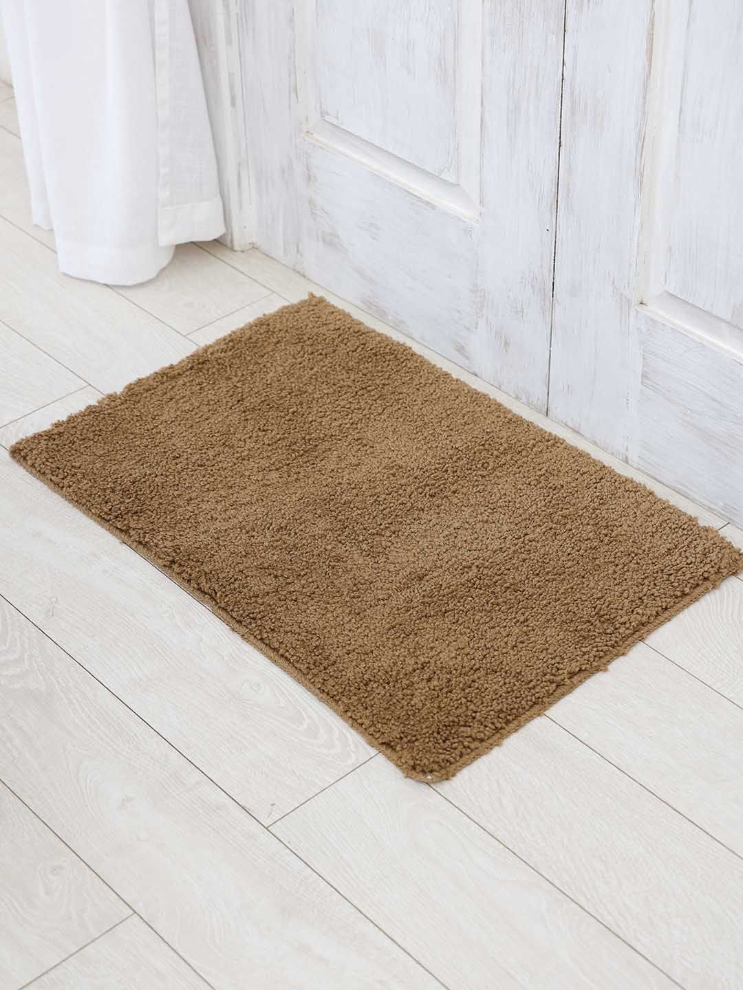Ariana Beige Rectangular 1600 GSM Anti Skid Bath Rug