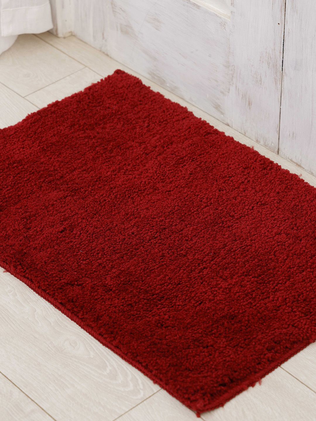 Ariana Red Rectangular 1600 GSM Anti-Skid Bath Rug