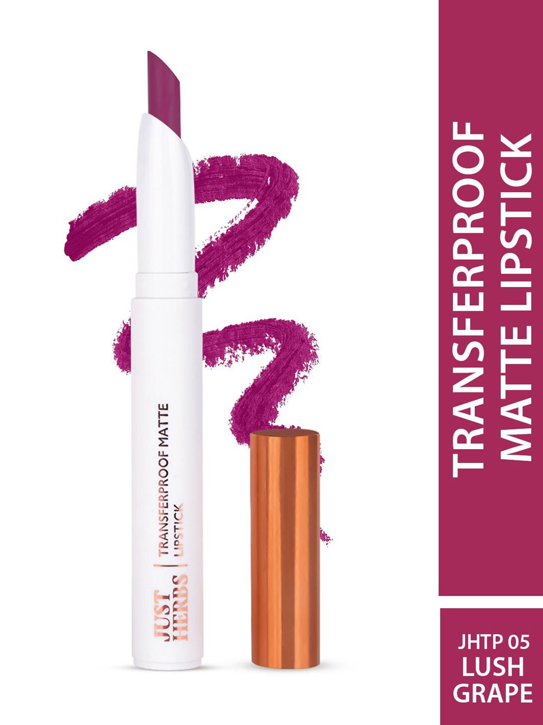 Just Herbs Transferproof Matte Lipstick 1.7 g - Lush Grape 05