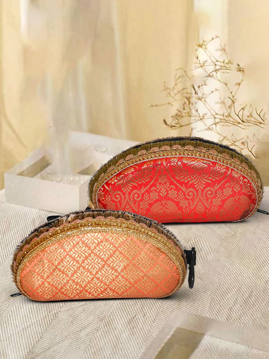 ARTFLYCK Set of 2 Brocade Sunglasses Case