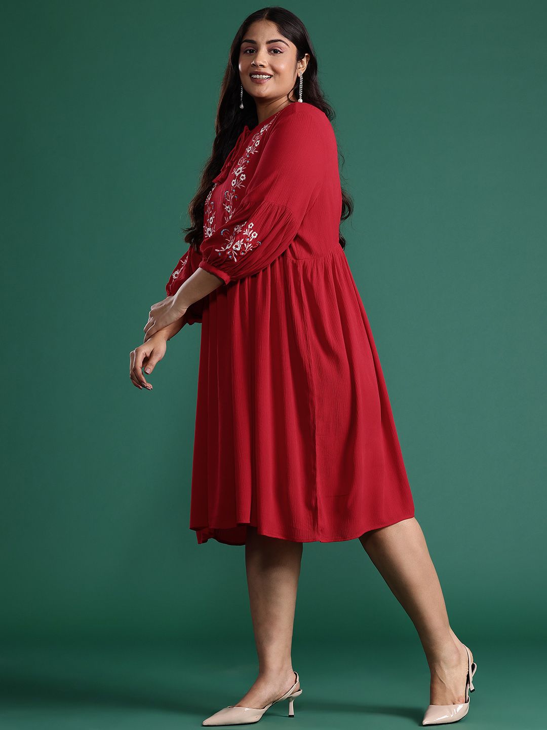 dressberry curve plus size floral embroidered tiered a-line dress reviews FEMME Curves BRYDIE Tulle Curve & Plus Size Prom Dresses in Australia main image 1