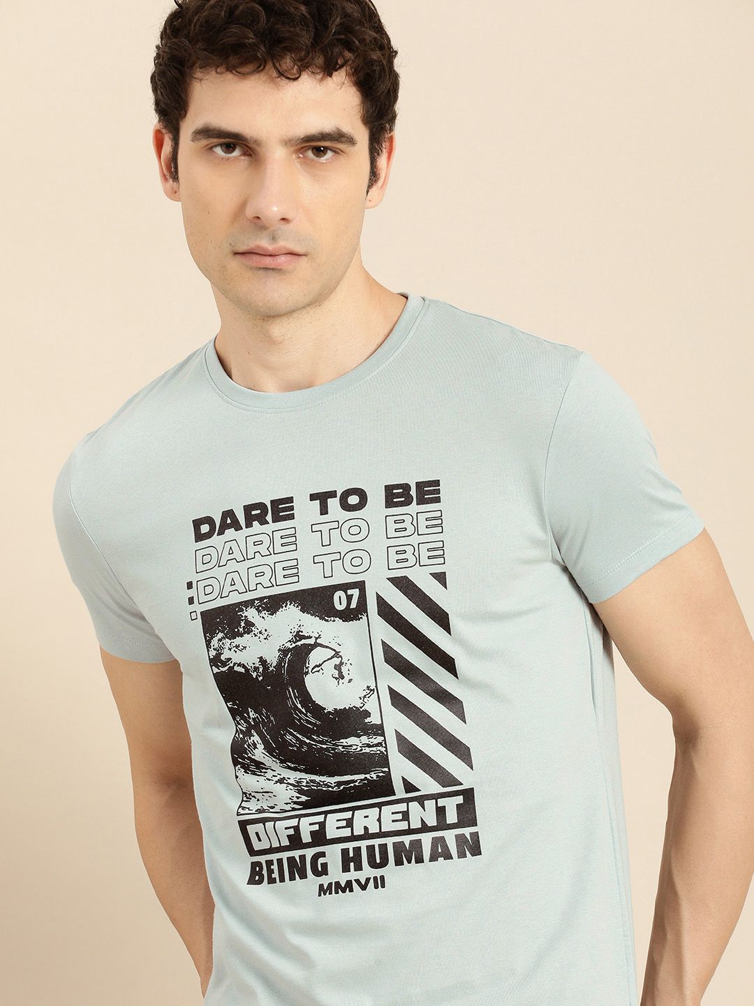 Being Human Printed Pure Cotton T-shirt