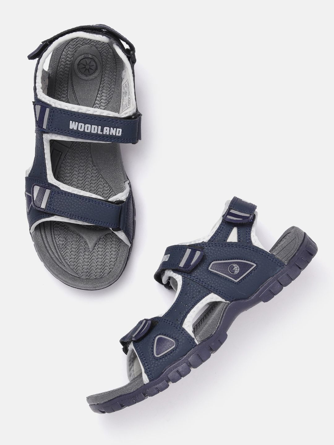 Woodland Men Brand Logo Print Detail Lightweight Sports Sandals