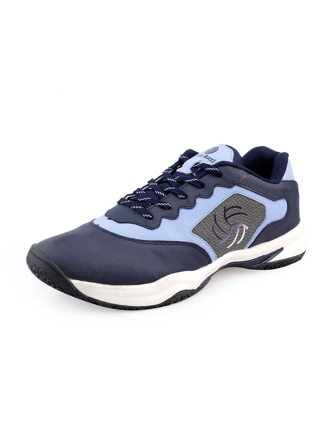 bacca bucci Men Blue Elitestriker Mesh Memory Padded Badminton Shoes