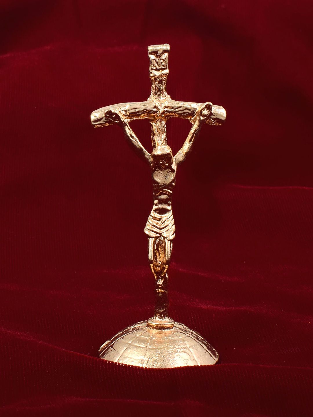 MEMOIR Golden Jesus Cross Crucifix Christian Spiritual Showpiece