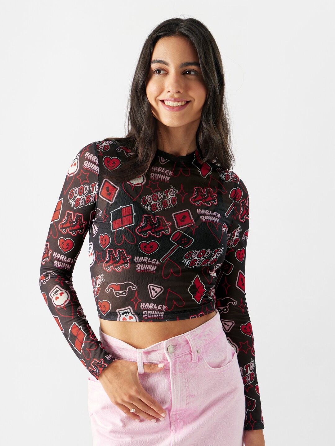 The Souled Store Conversational Printed Crop Top Price in India