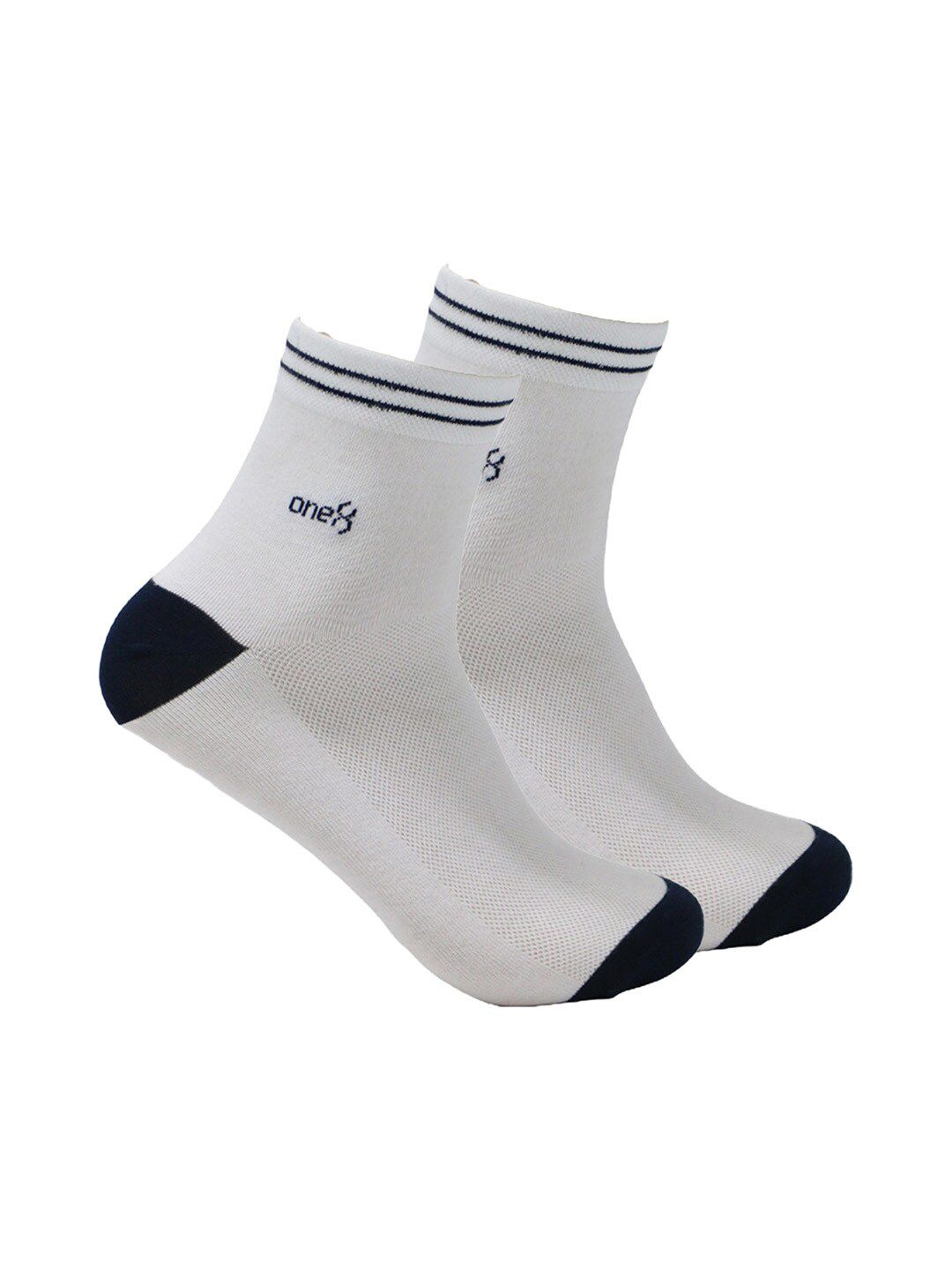 One8 Men Pack Of 2 Premium Cotton Ankle Length Socks