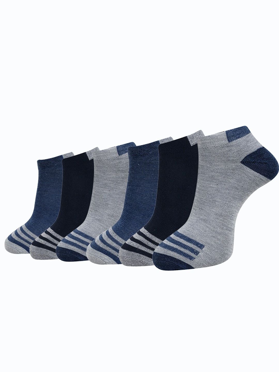 Dollar Socks Men Pack of 6 Ankle-Length Patterned Socks