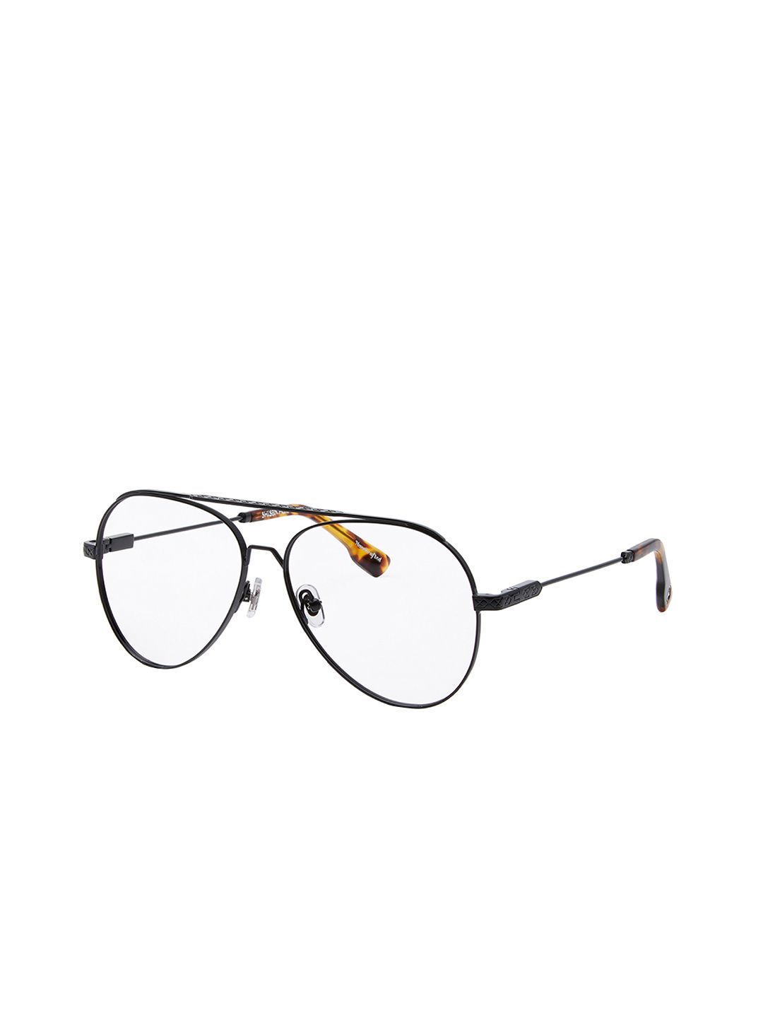 Buy Shisen Fox DAITAN BLACK Unisex Eyeglass 58 - Frames for Unisex
