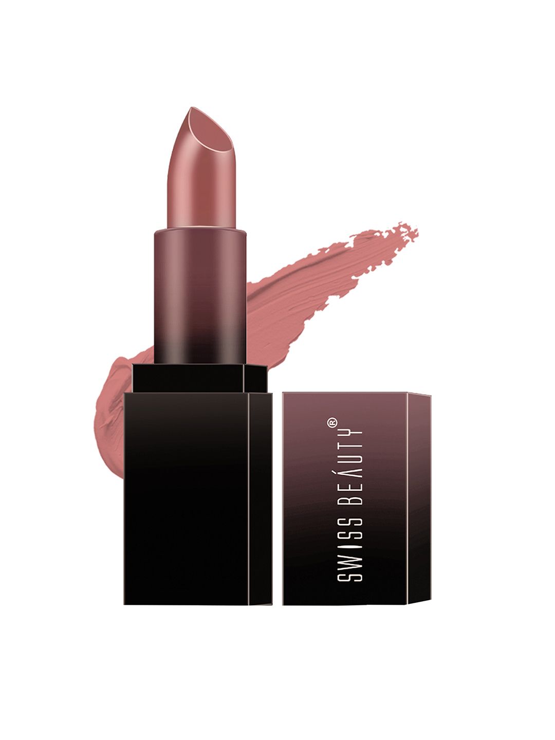 SWISS BEAUTY Long-Lasting High Colour Pay Off HD Matte Lipstick - Bare Blush