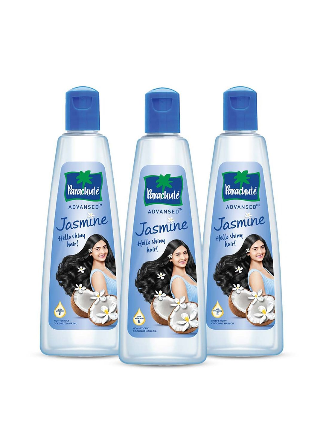 Parachute Advansed Set of 3 Jasmine Non-Sticky Coconut Hair Oil - 300ml each