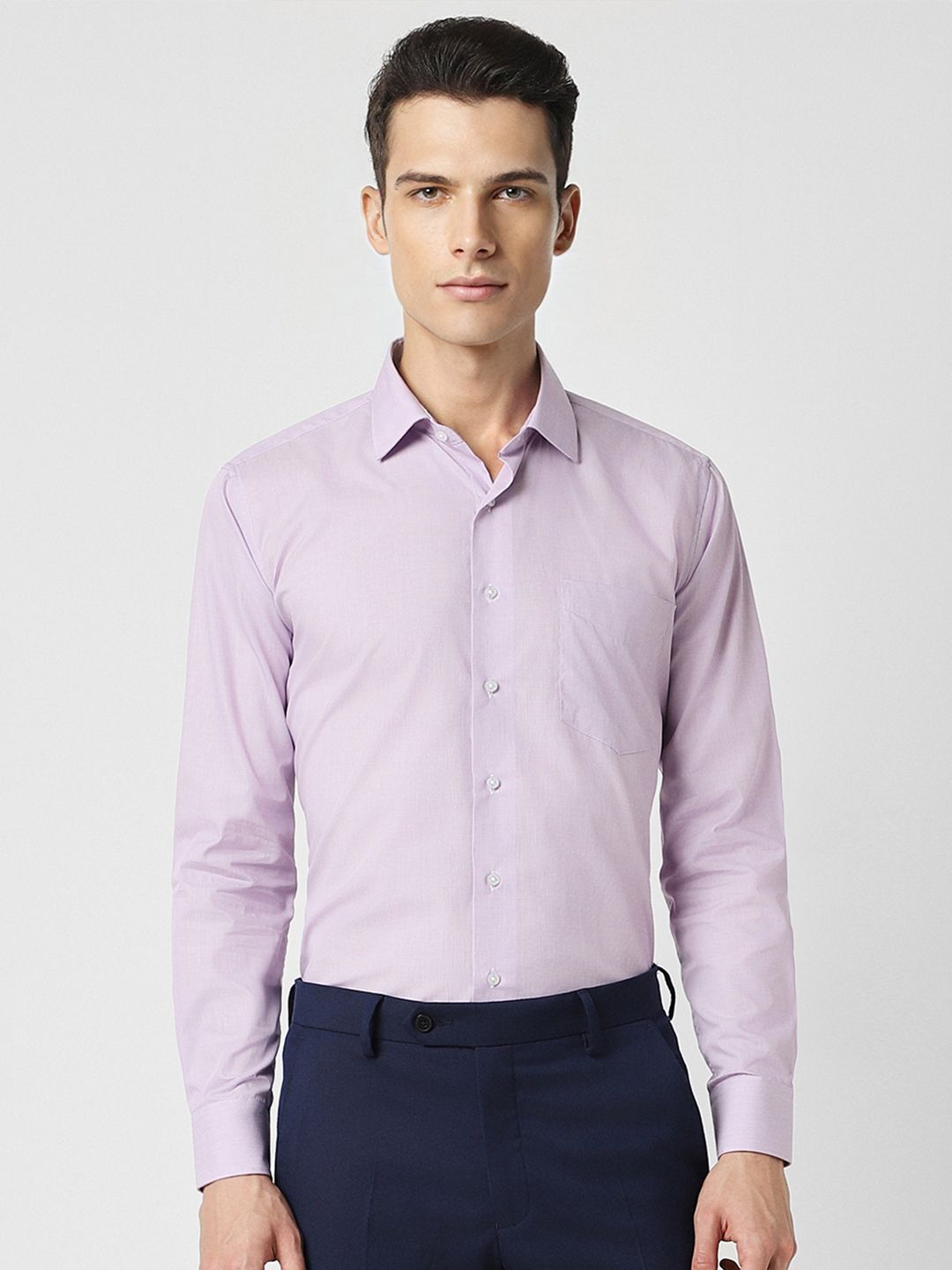 Van Heusen Van Heusen Men Purple Slim Fit Formal Shirt
