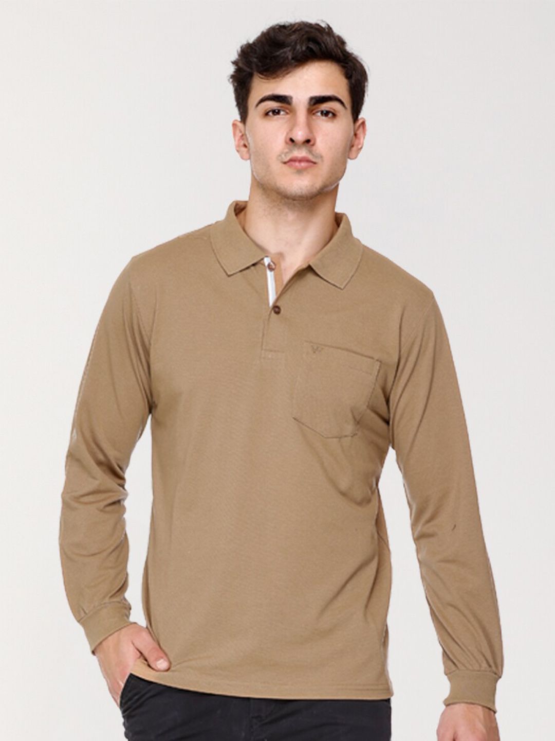 ARRAY Long-Sleeve Polo with Signature Pocket