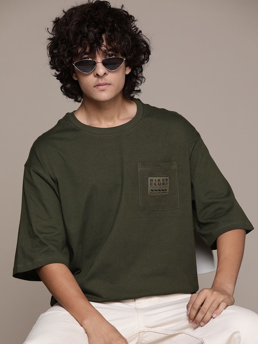 The Roadster Lifestyle Co. Oversized Pure Cotton T-shirt