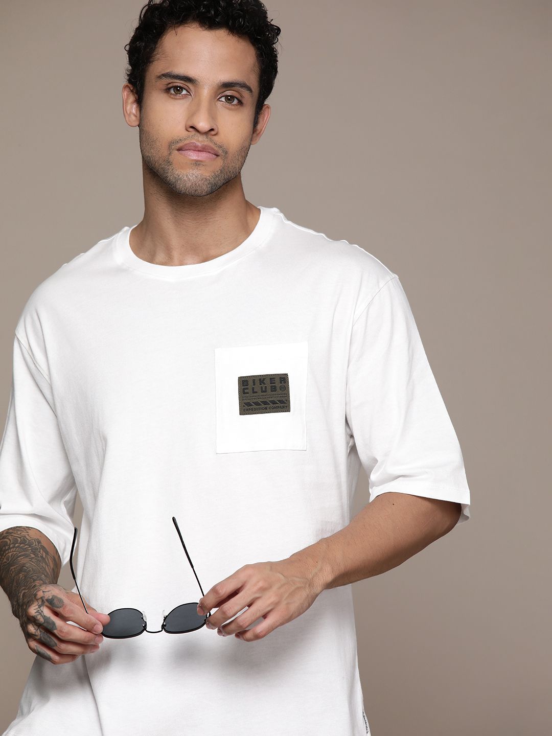 The Roadster Lifestyle Co. Oversized Pure Cotton T-shirt
