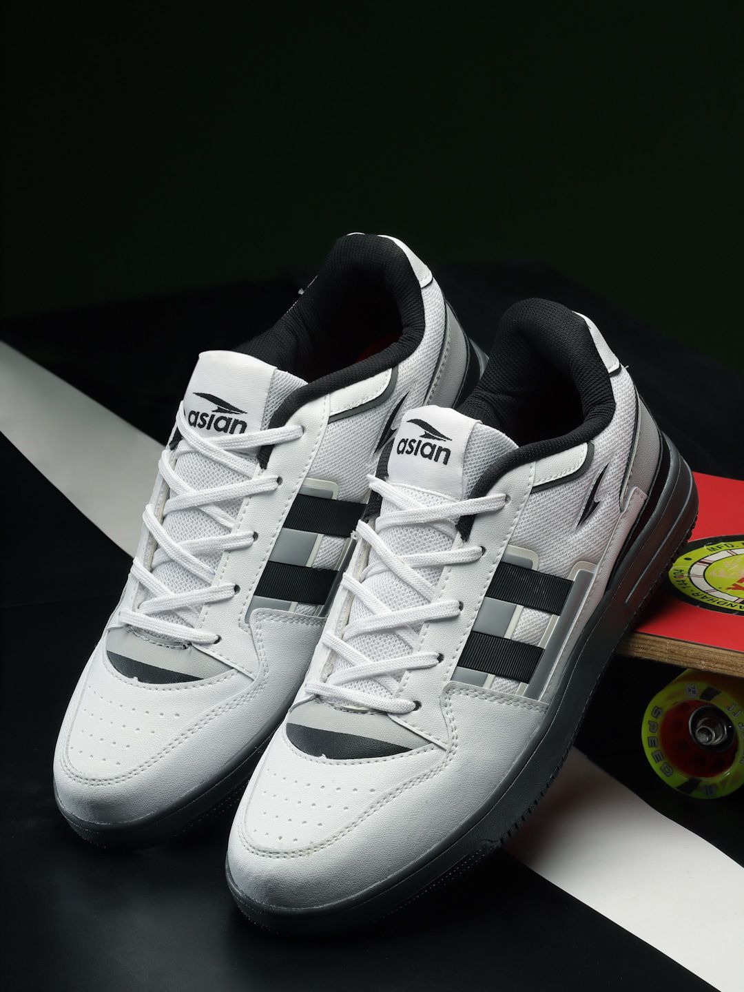 Buy ASIAN Men JASPER-18 Colourblocked Memory Foam Insole Sneakers