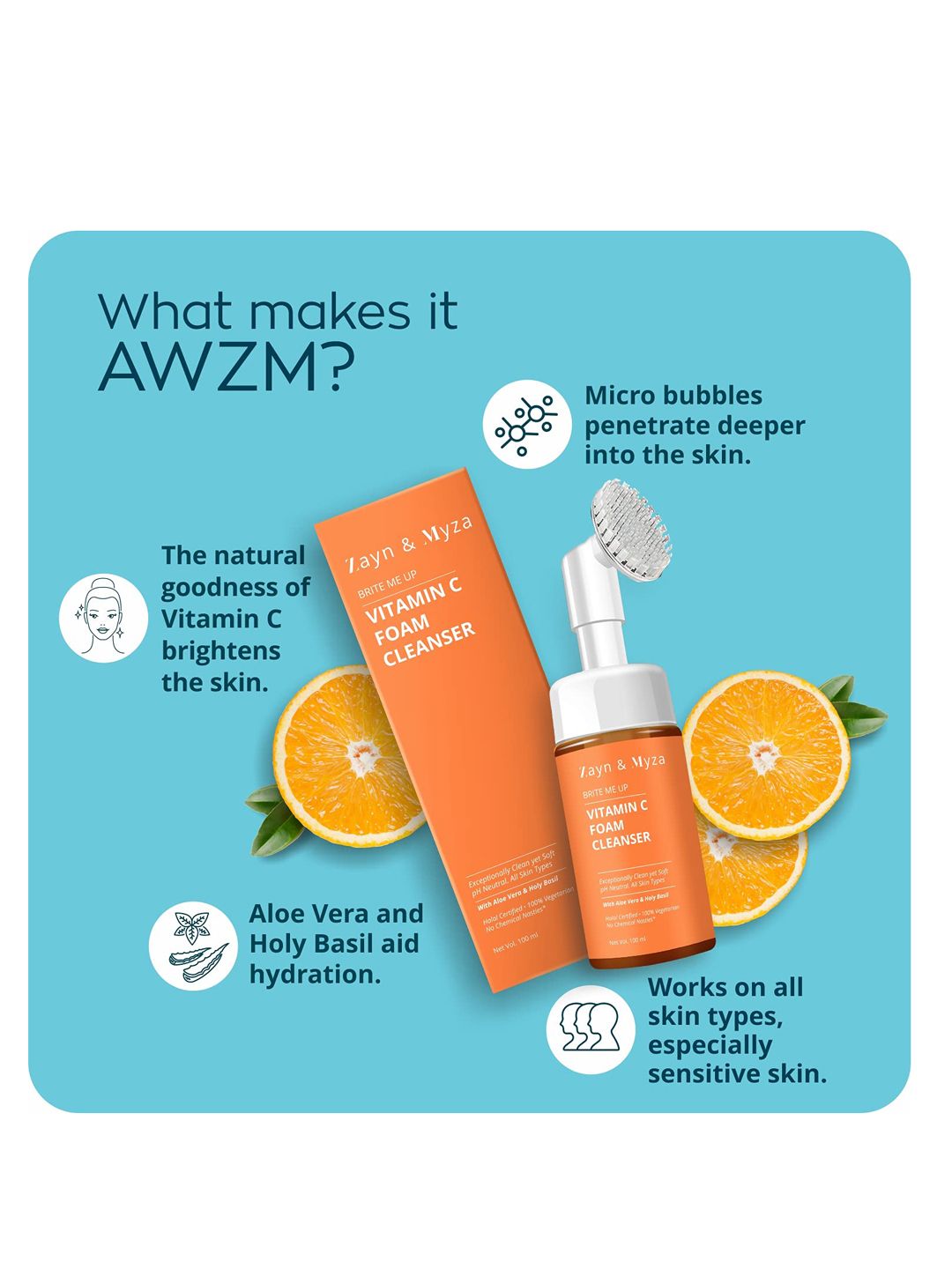 Buy ZM Zayn & Myza Brite Me Up Set Of 2 Vitamin C Face Wash