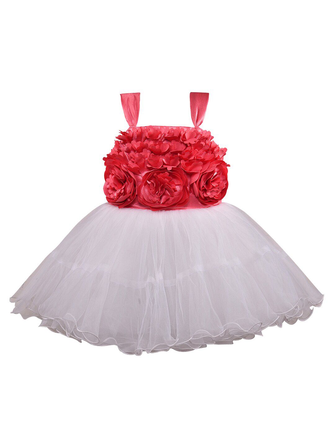 Wish Karo Girls Embellished Strapless Net Fit & Flare Dress