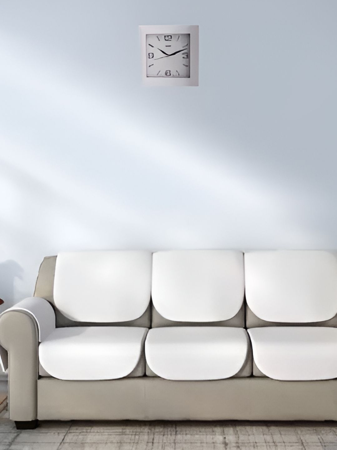 Ajanta Ajanta White Contemporary Square Wall Clock
