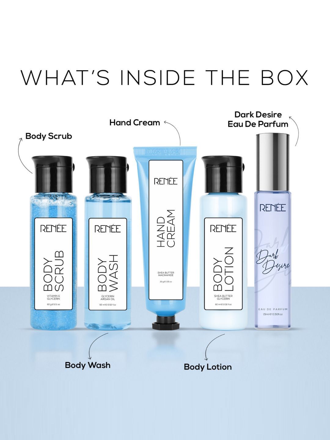 Buy Renee Set Of 5 Dark Premium Luxurious Desire Bath & Body Skin