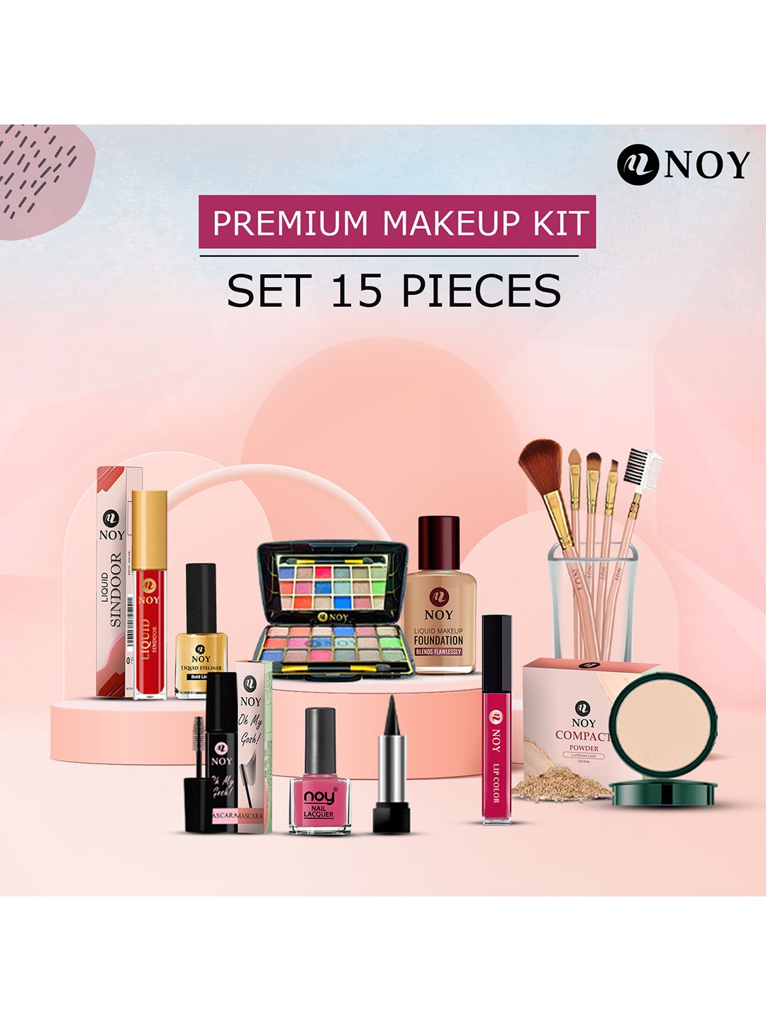 Buy NOY Set Of 15 Beauty Makeup Combo - 771 - Makeup Kit for Women