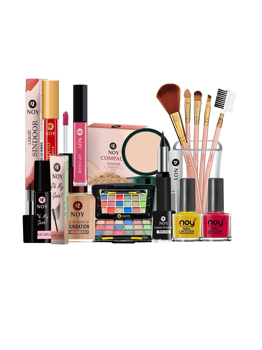 NOY Set Of 15 Lightweight Festive Makeup Combo - 590 deal from myntra